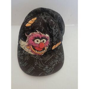 The Muppets Youth Disney Animal Hat Adjustable Snapback Cap Black Red One Size
